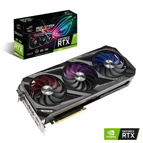 Asus ROG STRIX GAMING OC V2 GeForce RTX 3080 LHR 10GB GDDR6X Black image