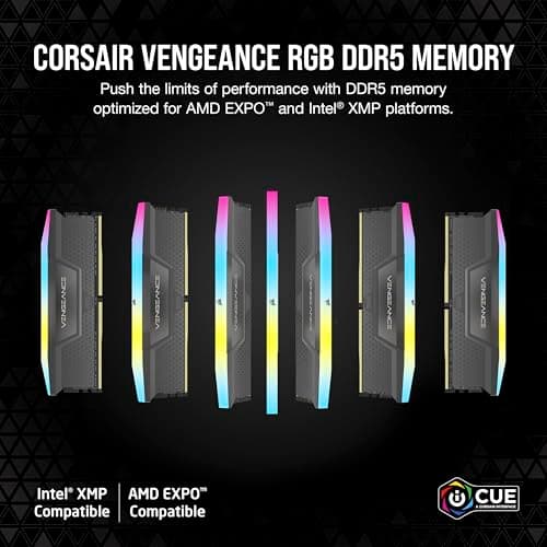Corsair Vengeance RGB Black DDR5-6400 CL32 32GB (2x16GB) image