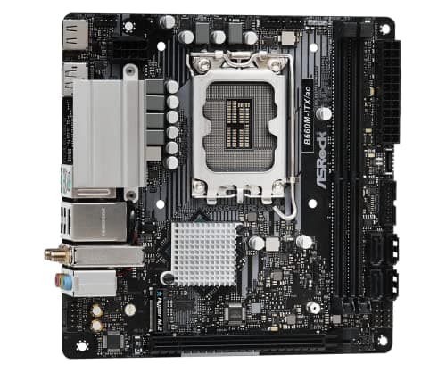 ASRock B660M-ITX/AC LGA 1700 Intel B660 SATA 6Gb/s DDR4 Mini ITX Motherboard image