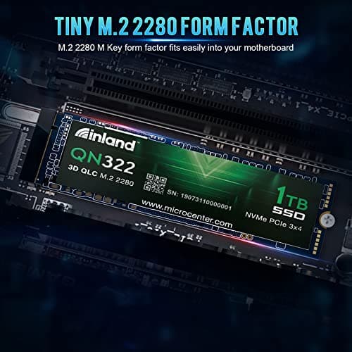 Inland QN322 1TB M.2-2280 SSD PCIe 3.0 X4 NVMe image