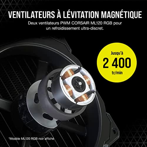 Corsair iCUE H100i ELITE CAPELLIX Water 240mm 75 CFM image