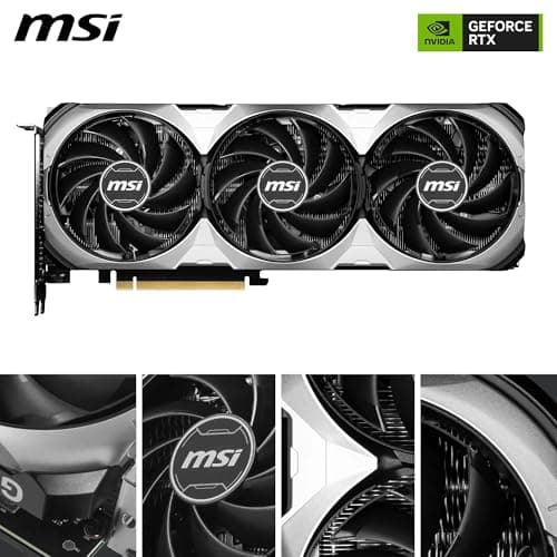MSI VENTUS 3X E1 OC GeForce RTX 4070 12GB GDDR6 Silver / Black image