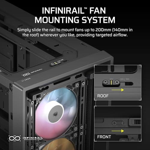 Corsair FRAME 4000D RS ARGB Modular Mid-Tower PC Case - Black image