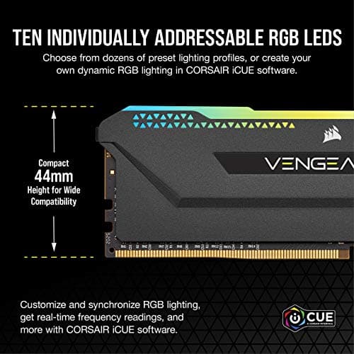 Corsair Vengeance RGB Pro SL Black DDR4-3600 CL18 32GB (2x16GB) image