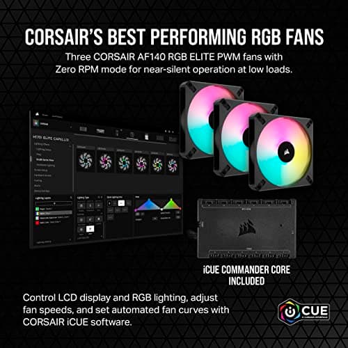 Corsair iCUE H170i ELITE LCD XT Water 420mm Black image