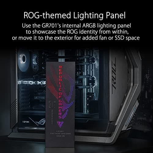 ASUS ROG Hyperion GR701 Tempered Glass eATX Full Tower Computer Case - Black image
