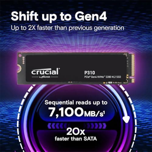 Crucial P310 2TB M.2 SSD PCIe 4.0 NVMe image