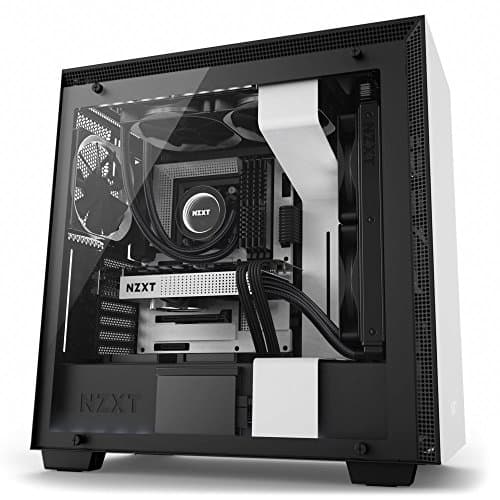 NZXT H700 - ATX Mid-Tower PC Gaming Case - Tempered Glass Panel - Enhanced Cable Management System – Water-Cooling Ready - Yellow/Blue main image