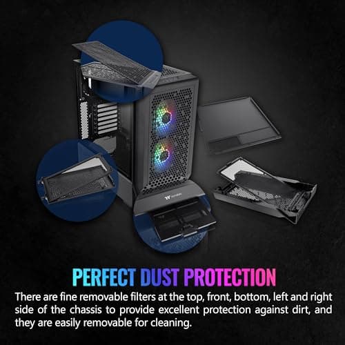 Thermaltake Ceres 330 ARGB ATX Mid Tower Black with Tempered Glass Side Panel image