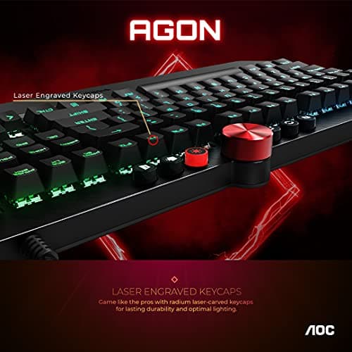 AOC AGK700 RGB Wired Cherry MX Red Gaming Keyboard image