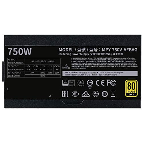 Cooler Master V750 Gold V2 Black 750W Fully Modular 80+ Gold image