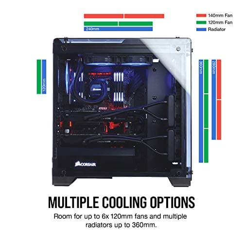 Corsair Crystal Series 570X RGB CC-9011098-WW Steel / Tempered Glass ATX Mid Tower Case image