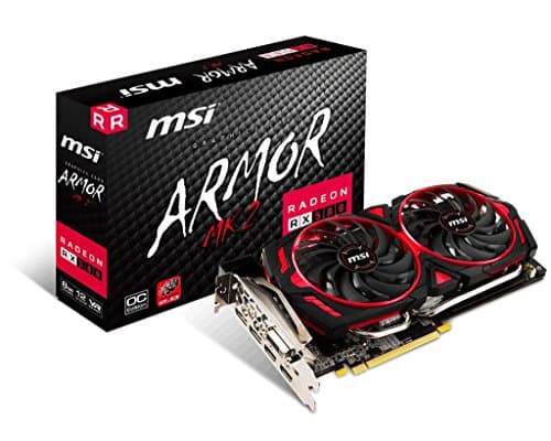 MSI ARMOR MK2 OC Radeon RX 580 8GB GDDR5 Red / Black image