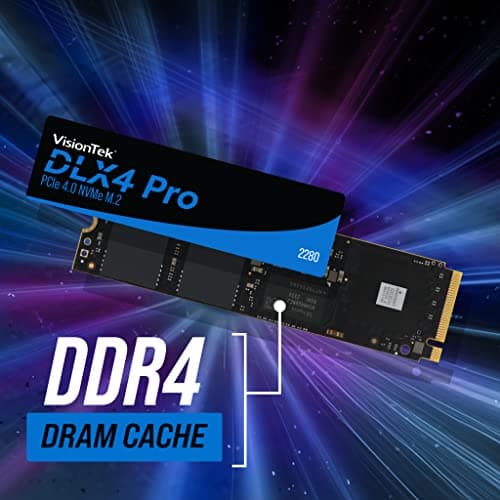 VisionTek DLX4 Pro 4TB M.2-2280 SSD PCIe 4.0 X4 NVMe image