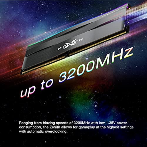 Silicon Power XPOWER Zenith RGB Gaming Black DDR4-3200 CL16 32GB (2x16GB) image