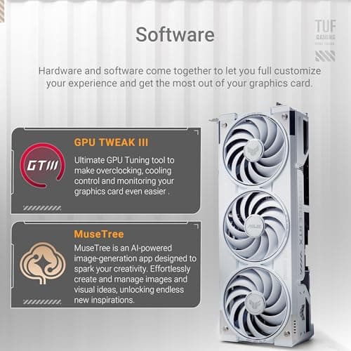 Asus TUF GAMING OC GeForce RTX 5070 Ti 16GB GDDR7 White / Silver image