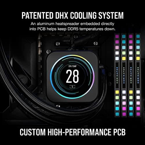 Corsair Dominator Platinum RGB Black DDR5-5600 CL40 64GB (2x32GB) image