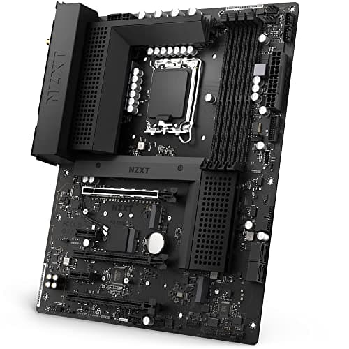 NZXT N5 Z690 Motherboard - N5-Z69XT-B1 - Intel Z690 chipset (Supports 12th Gen CPUs) - ATX Gaming Motherboard - Integrated I/O Shield - WiFi 6E connectivity - Bluetooth V5.2 - Black main image