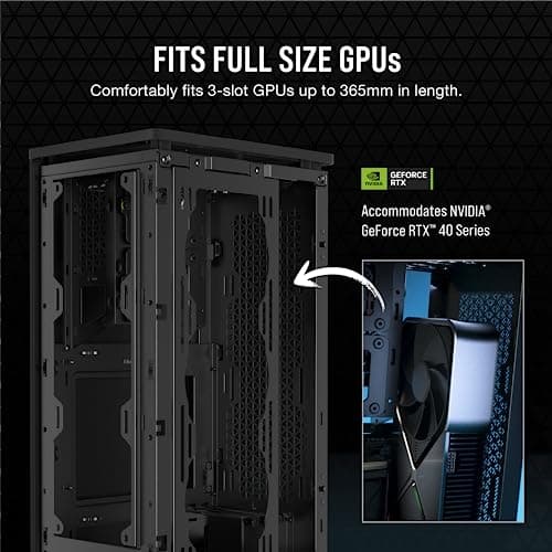 Corsair 2000D AIRFLOW Mini-ITX Tower Black Mesh Side Panel image