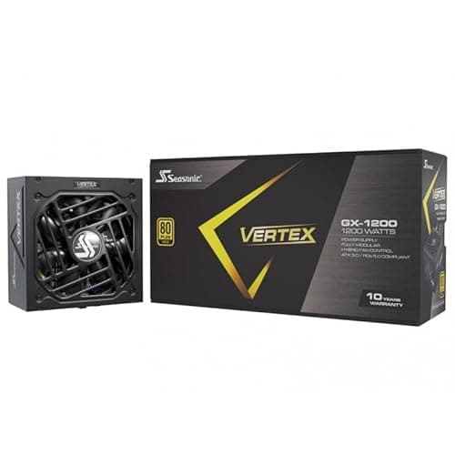 SeaSonic VERTEX GX-1200 Black / Silver 1200W Fully Modular 80+ Gold image
