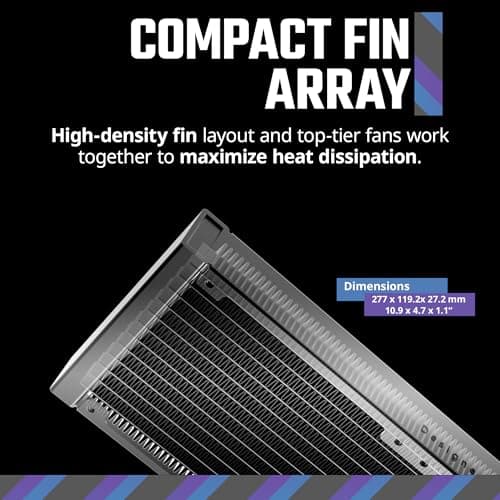 Cooler Master MasterLiquid 240 Core II 70.7 CFM Water 240mm 70.7 CFM Black image