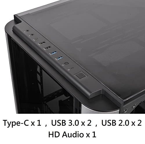 Thermaltake Level 20 XT ATX Desktop Black / Silver Tempered Glass Side Panel, USB 3.2 Gen 2 Type-C, USB 3.2 Gen 1 Type-A, USB 2.0 Type-A image