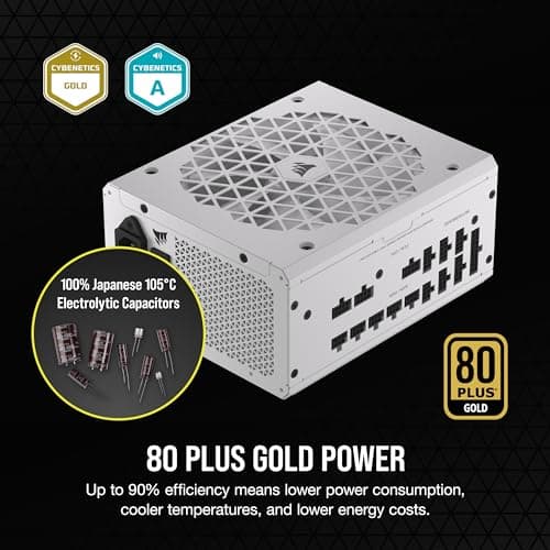 Corsair RM1000x SHIFT Side Interface ATX 1000W Fully Modular 80+ Gold Certified image