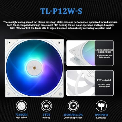 Thermalright Frozen Warframe Water 360mm ARGB White image