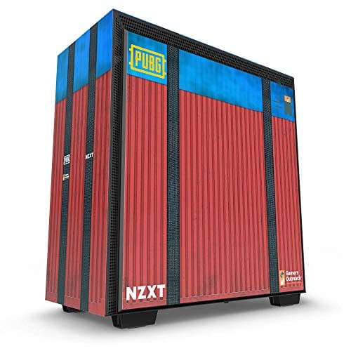 NZXT H700 - ATX Mid-Tower PC Gaming Case - Tempered Glass Panel - Enhanced Cable Management System – Water-Cooling Ready - Yellow/Blue image