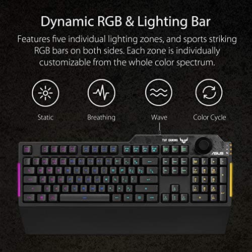 Asus TUF Gaming K1 RGB Wired Gaming Keyboard image