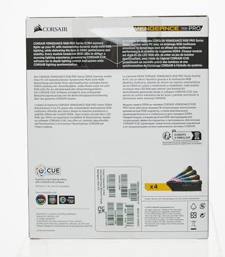 Corsair Vengeance RGB Pro Black DDR4-3600 CL18 64GB (4x16GB) image