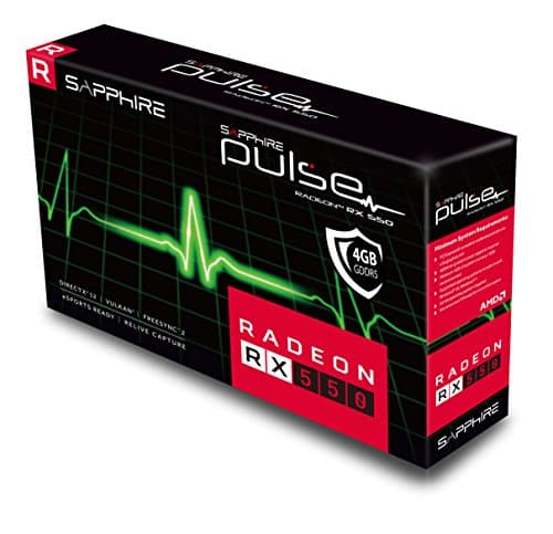 Sapphire PULSE Radeon RX 550 - 512 4GB GDDR5 Black / Red image