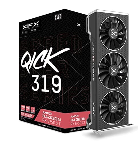 XFX Speedster QICK 319 Core Radeon RX 6750 XT 12GB GDDR6 Black image