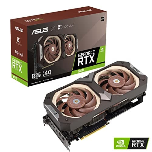 Asus Noctua OC GeForce RTX 3070 LHR 8GB GDDR6 Brown / Black image
