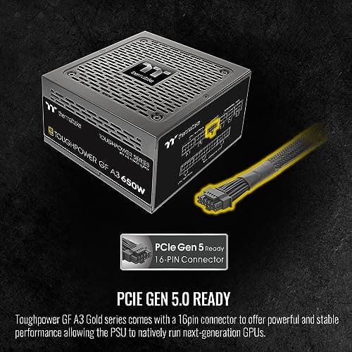 Thermaltake Toughpower GF A3 ATX 3.0 Black 650W Fully Modular 80+ Gold Certified image