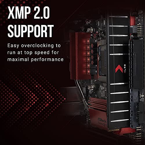 PNY XLR8 Gaming Low Profile Black / Red DDR4-3200 CL16 32GB (2x16GB) image