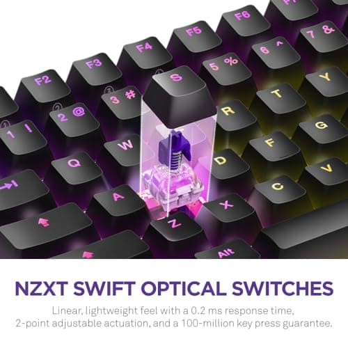 NZXT Function 2 RGB Wired/Wired NZXT Swift Optical 40g Gaming Keyboard image