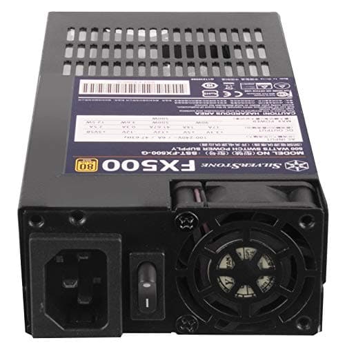 Silverstone FX500-G Black Flex ATX 500W Non-Modular 80+ Gold Certified image