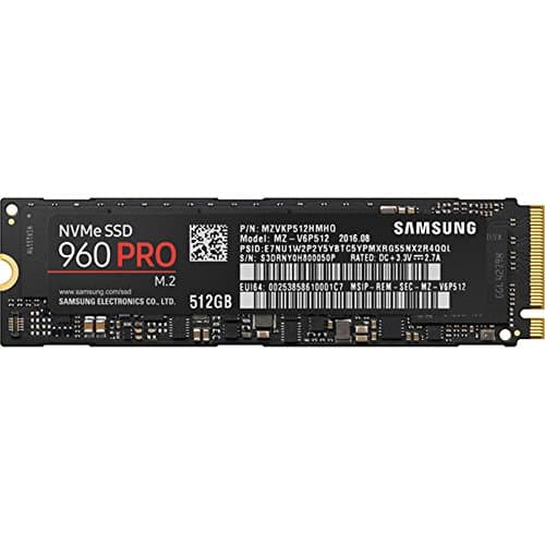 Samsung 960 Pro 512GB M.2-2280 SSD PCIe 3.0 X4 NVMe main image