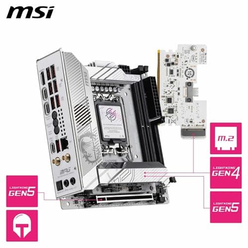 MSI Z890 MPG Z890I EDGE TI WIFI Mini ITX LGA1851 DDR5 Mini ITX image