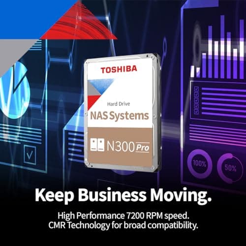 Toshiba N300 Pro 24TB HDD 7200RPM 3.5" SATA 6.0 Gb/s image