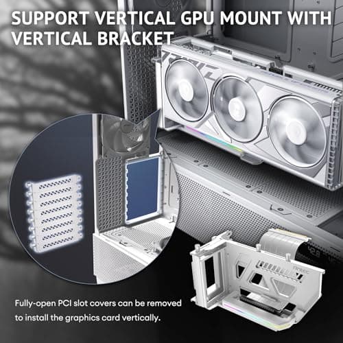 Antec FLUX PRO ATX Full Tower White / Brown Tempered Glass Side Panel, USB 3.2 Gen 2 Type-C, USB 3.2 Gen 1 Type-A image