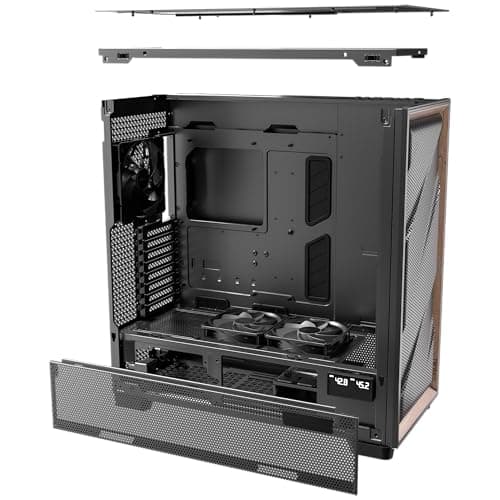Antec FLUX PRO ATX Full Tower Black / Brown Tempered Glass image