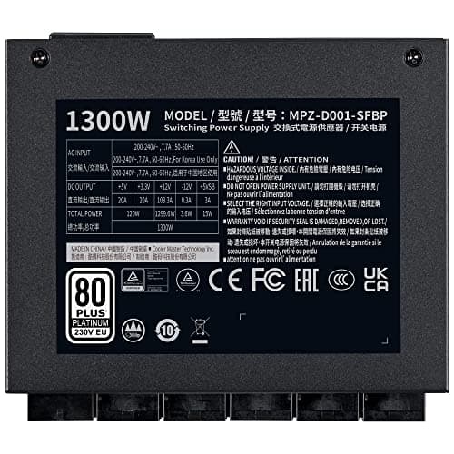 Cooler Master V SFX Platinum 1300W Fully Modular 80+ Platinum Certified image