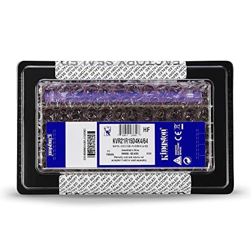 Kingston KVR21R15D4K4/64 Registered Black / Green DDR4-2133 CL15 64GB (4x16GB) image