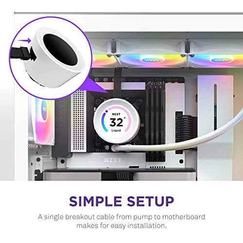 NZXT Kraken Elite 360 RGB Water 360mm RGB 78.02 CFM White image