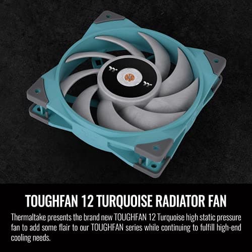 Thermaltake TOUGHFAN 120mm Turquoise PWM 58.35 CFM image