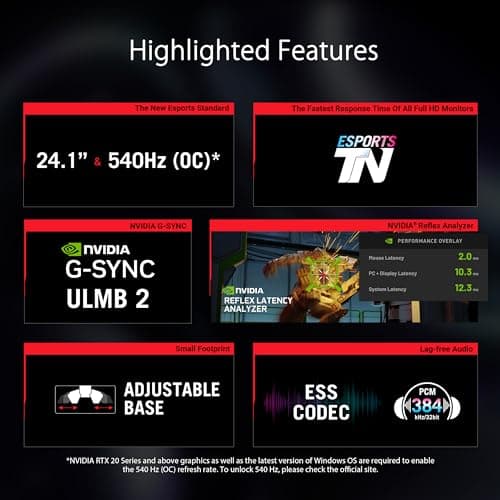 Asus ROG Swift Pro PG248QP 24.1" 1080p 540Hz TN Monitor image