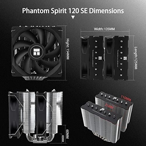 Thermalright Phantom Spirit 120 SE Air 154mm Black / Silver image