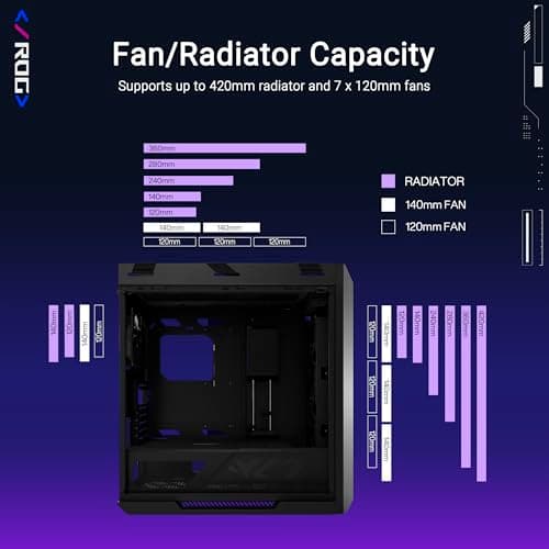 ASUS ROG Strix Helios II Black Edition EATX mid-Tower Gaming PC case image